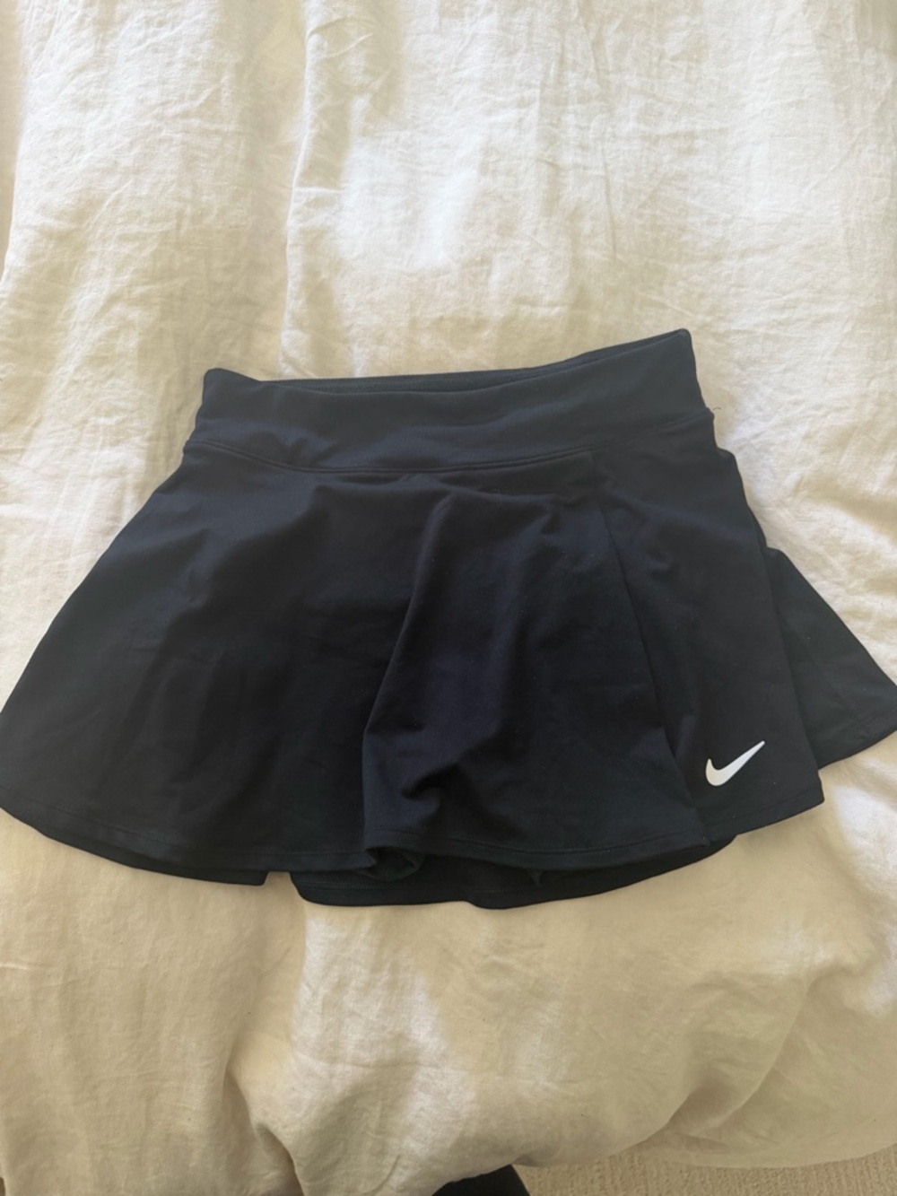 Nike Black Athletic Skort with White Swoosh